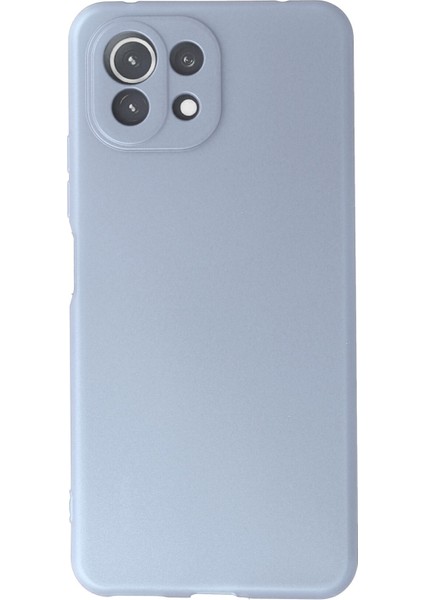 Xiaomi Mi 11 Lite Kılıf Nano Içi Kadife Silikon - Sky Blue