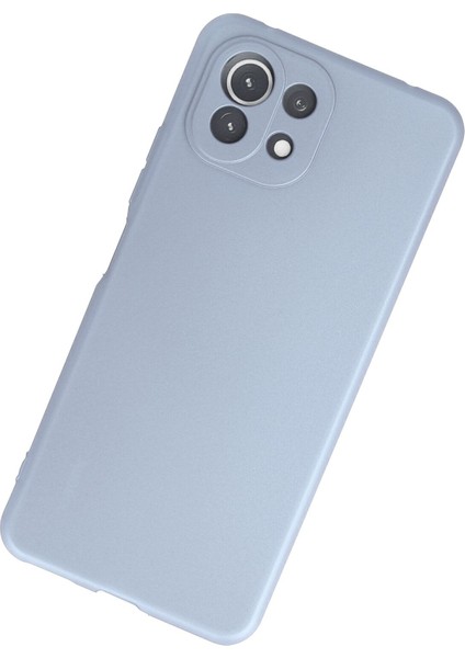 Xiaomi Mi 11 Lite Kılıf Nano Içi Kadife Silikon - Sky Blue