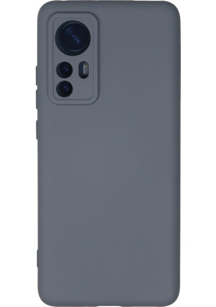 Happycase Xiaomi Mi 12 Kılıf Nano Içi Kadife  Silikon - Gri