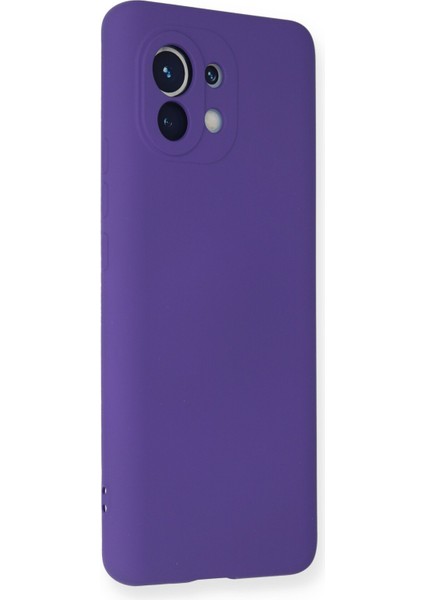 Xiaomi Mi 11 Kılıf Nano Içi Kadife Silikon - Mor