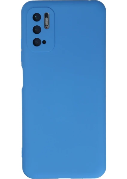 Happycase Xiaomi Poco M3 Pro Kılıf Nano Içi Kadife  Silikon - Mavi