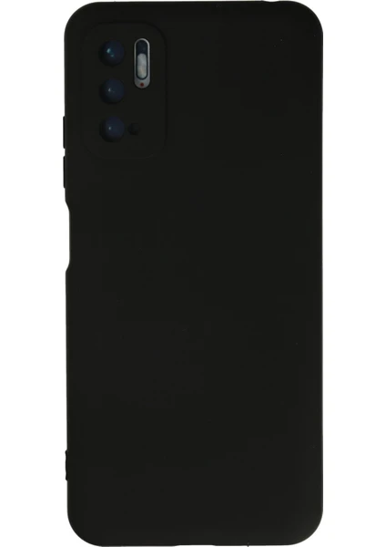 Happycase Xiaomi Poco M3 Pro Kılıf Nano Içi Kadife  Silikon - Siyah