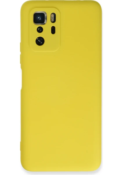 Happycase Xiaomi Poco X3 Gt Kılıf Nano Içi Kadife  Silikon - Sarı