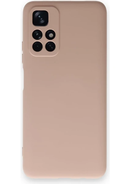 Happycase Xiaomi Poco M4 Pro 5g Kılıf Nano Içi Kadife  Silikon - Pudra