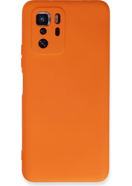 Happycase Xiaomi Poco X3 Gt Kılıf Nano Içi Kadife  Silikon - Turuncu