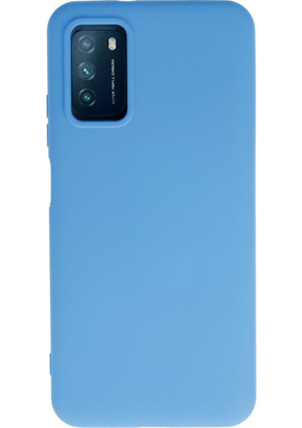 Xiaomi Pocophone M3 Kılıf Nano Içi Kadife Silikon - Mavi