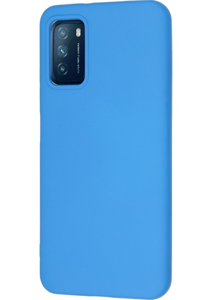 Xiaomi Pocophone M3 Kılıf Nano Içi Kadife Silikon - Mavi modelleri