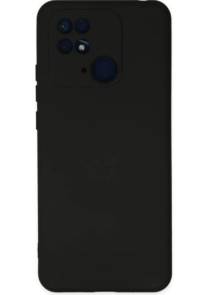 Happycase Xiaomi Redmi 10C Kılıf Nano Içi Kadife  Silikon - Siyah