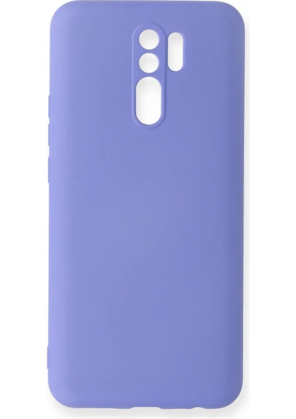 Happycase Xiaomi Redmi 9 Kılıf Nano Içi Kadife  Silikon - Lila