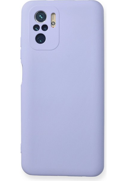 Happycase Xiaomi Redmi Note 10S Kılıf Nano Içi Kadife  Silikon - Lila