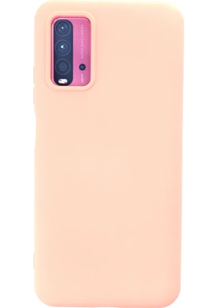 Happycase Xiaomi Redmi 9t Kılıf Nano Içi Kadife  Silikon - Pudra