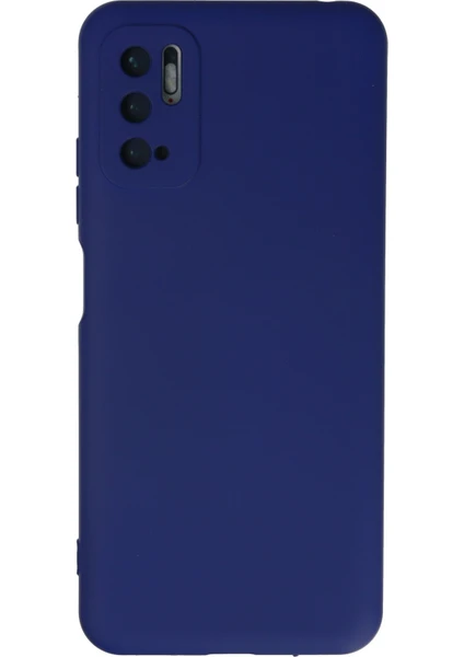 Happycase Xiaomi Redmi Note 10 5g Kılıf Nano Içi Kadife  Silikon - Koyu Mavi