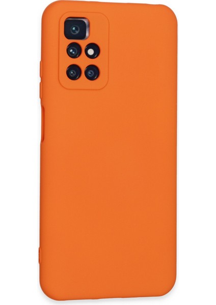 Xiaomi Redmi 10 Kılıf Nano Içi Kadife Silikon - Turuncu fiyatları