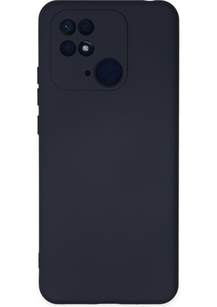 Happycase Xiaomi Redmi 10C Kılıf Nano Içi Kadife  Silikon - Lacivert