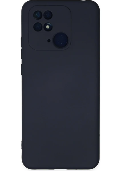 Happycase Xiaomi Redmi 10C Kılıf Nano Içi Kadife  Silikon - Lacivert