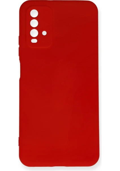 Happycase Xiaomi Redmi 9t Kılıf Nano Içi Kadife  Silikon - Kırmızı