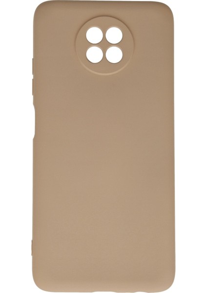 Xiaomi Redmi Note 9 5g Kılıf Nano Içi Kadife Silikon - Bej