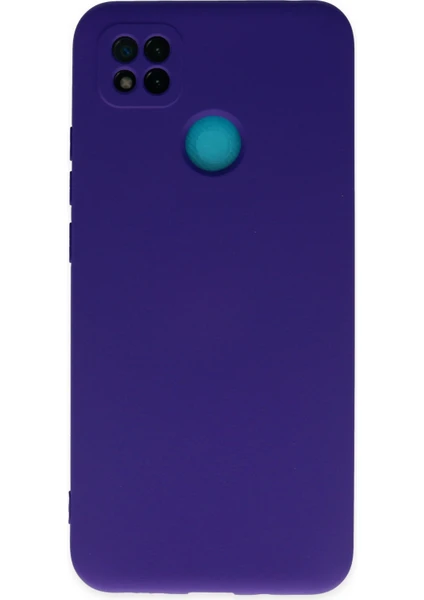 Happycase Xiaomi Redmi 9c Kılıf Nano Içi Kadife  Silikon - Mor