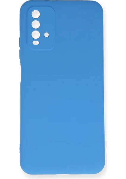 Happycase Xiaomi Redmi 9t Kılıf Nano Içi Kadife  Silikon - Mavi