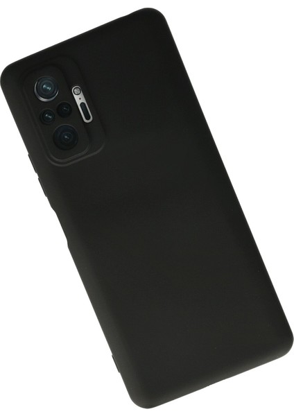 Xiaomi Redmi Note 10 Pro Kılıf Nano Içi Kadife Silikon - Siyah
