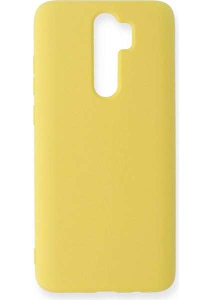 Xiaomi Redmi Note 8 Pro Kılıf Nano Içi Kadife Silikon - Sarı