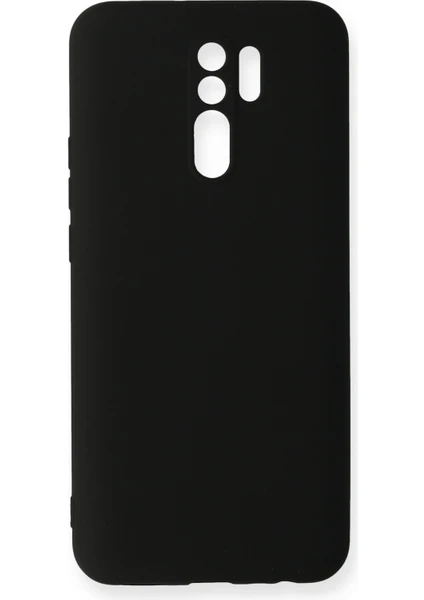 Happycase Xiaomi Redmi 9 Kılıf Nano Içi Kadife  Silikon - Siyah