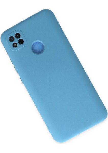 Happycase Xiaomi Redmi 9c Kılıf Nano Içi Kadife  Silikon - Mavi