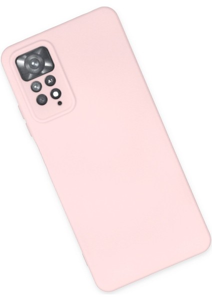 Xiaomi Redmi Note 11 Pro Kılıf Nano Içi Kadife Silikon - Pudra