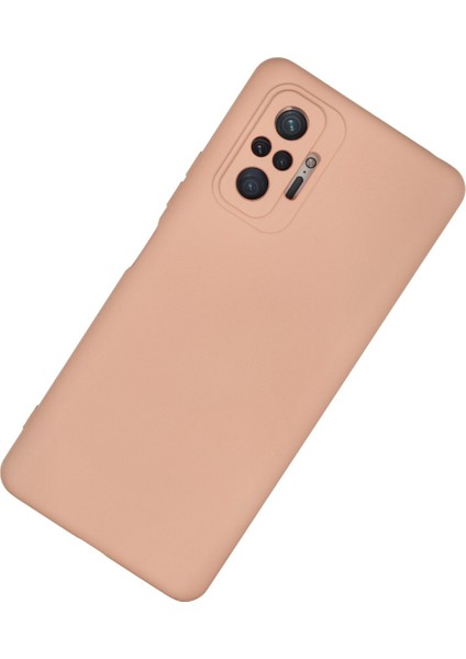 Xiaomi Redmi Note 10 Pro Kılıf Nano Içi Kadife Silikon - Pudra