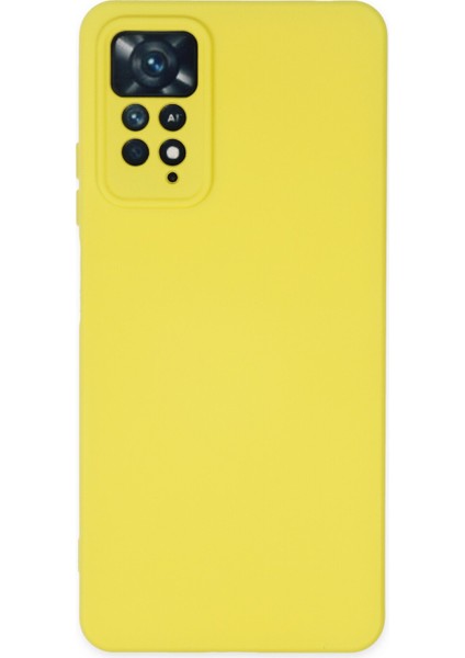 Xiaomi Redmi Note 11 Pro Kılıf Nano Içi Kadife Silikon - Sarı