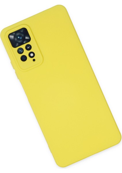 Xiaomi Redmi Note 11 Pro Kılıf Nano Içi Kadife Silikon - Sarı
