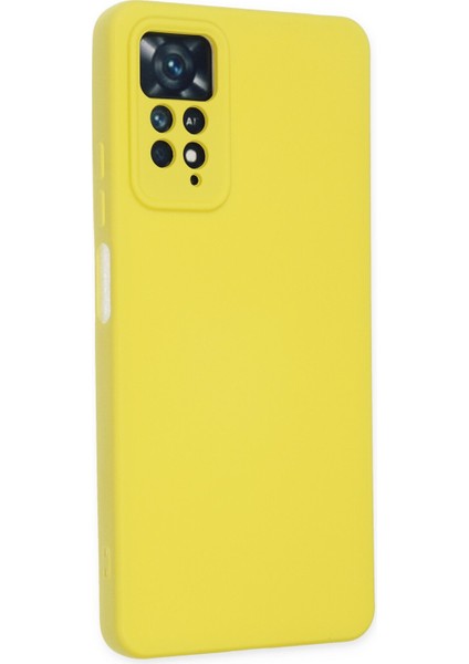 Xiaomi Redmi Note 11 Pro Kılıf Nano Içi Kadife Silikon - Sarı