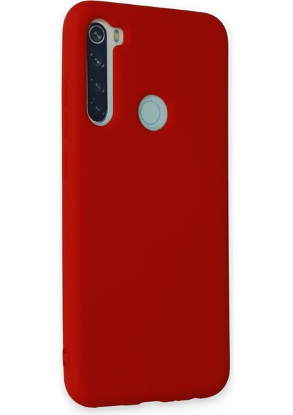 Xiaomi Redmi Note 8 Kılıf Nano Içi Kadife Silikon - Kırmızı