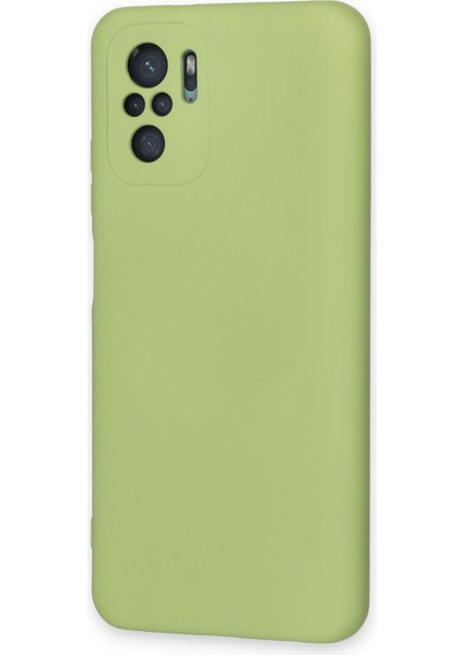 Xiaomi Redmi Note 10S Kılıf Nano Içi Kadife Silikon - Yeşil