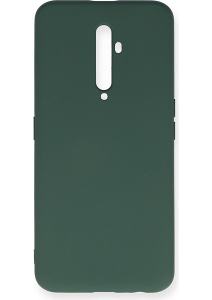 Oppo Reno 2z Kılıf Nano Içi Kadife Silikon - Koyu Yeşil