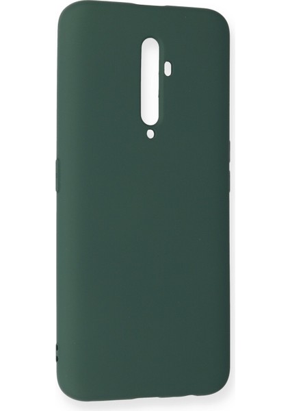 Oppo Reno 2z Kılıf Nano Içi Kadife Silikon - Koyu Yeşil modelleri