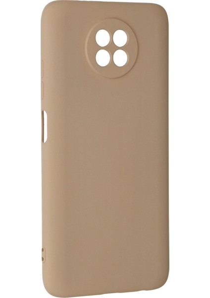 Xiaomi Redmi Note 9 5g Kılıf Nano Içi Kadife Silikon - Bej