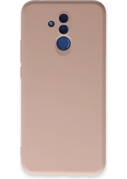 Happycase Huawei Mate 20 Lite Kılıf Nano Içi Kadife  Silikon - Pudra