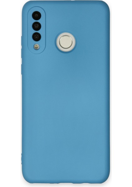 Huawei P30 Lite Kılıf Nano Içi Kadife Silikon - Mavi