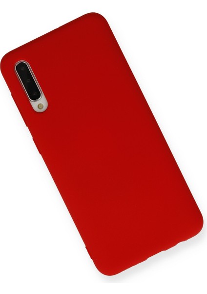 Happycase Samsung Galaxy A50 Kılıf Nano Içi Kadife  Silikon - Kırmızı