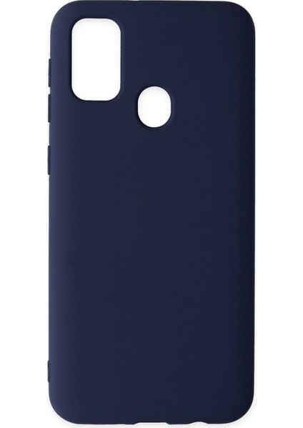 Samsung Galaxy M30S Kılıf Nano Içi Kadife Silikon - Lacivert
