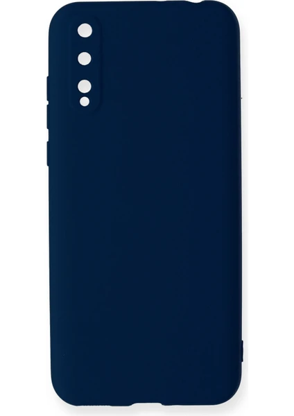 Happycase Huawei P Smart S Kılıf Nano Içi Kadife  Silikon - Lacivert