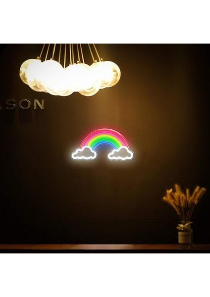 Gökkuşağı Neon Işık Festivali Sanat Neon Sign LED Duvar Gecesi Işık Dekoru (Yurt Dışından) fırsatları