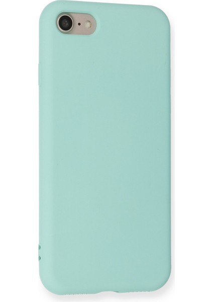 iPhone 7 Kılıf Nano Içi Kadife Silikon - Turkuaz modelleri