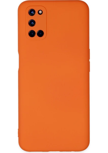 Happycase Oppo A72 Kılıf Nano Içi Kadife  Silikon - Turuncu