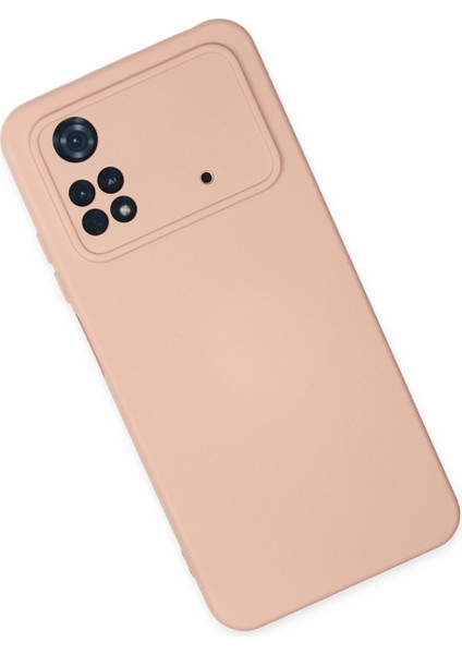 Happycase Xiaomi Poco M4 Pro 4g Kılıf Nano Içi Kadife  Silikon - Pudra