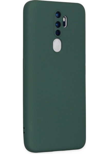Oppo A9 2020 Kılıf Nano Içi Kadife Silikon - Koyu Yeşil