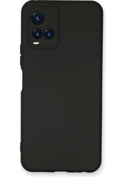 Happycase Vivo Y33S Kılıf Nano Içi Kadife  Silikon - Siyah