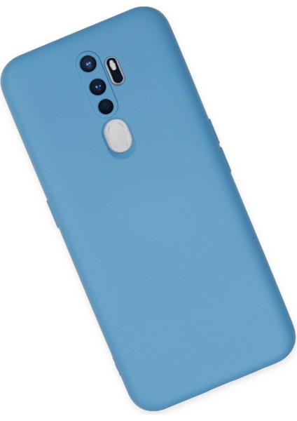 Oppo A9 2020 Kılıf Nano Içi Kadife Silikon - Mavi