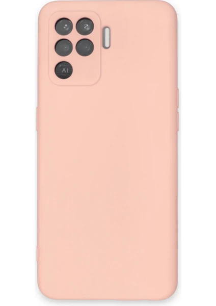 Happycase Oppo Reno 5 Lite Kılıf Nano Içi Kadife  Silikon - Pudra